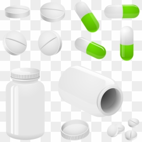 Dietary Supplement Bottle Tablet - Homoeopathic Medicine Bottles Clipart, HD Png Download - medicine bottle png