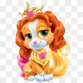 Ariel Belle Snow Dog Rapunzel White Puppy Clipart - Belle Disney Princess Pets, HD Png Download - puppy clipart png