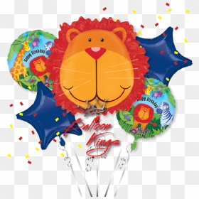 Jungle Animals Bouquet - Balloon, HD Png Download - jungle animals png