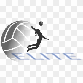 Eva Ball Logo - Elite Volleyball Logo, HD Png Download - volleyball player png