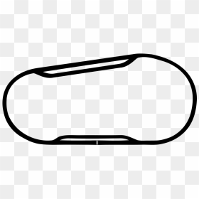 Nascar Track Outline, HD Png Download - race track png
