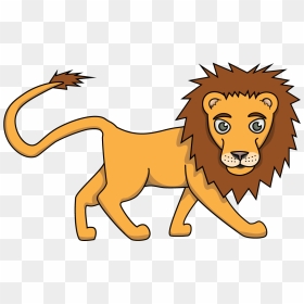 Easy Lion Drawing How To Draw Felix Jungle Buddies - Simple Easy Lion Drawing, HD Png Download - jungle animals png