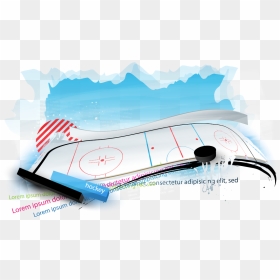Poster Ice Hockey Silhouette Illustration - Illustration, HD Png Download - race track png