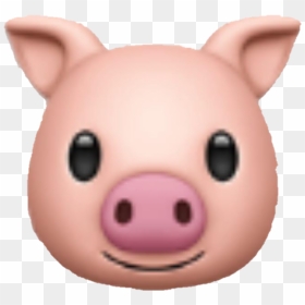 Pig Face Png - Iphone Pig Emoji, Transparent Png - pig face png