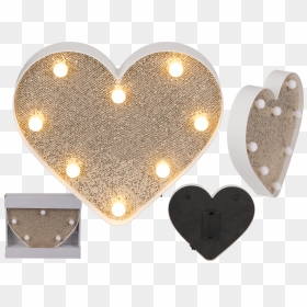 Transparent Gold Glitter Heart Png - Glitter Hart Led Licht, Png Download - gold glitter heart png