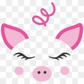 Transparent Pig Face Png - Pig Face Cute Pig Png, Png Download - pig face png