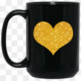 Transparent Gold Glitter Heart Png, Png Download - gold glitter heart png