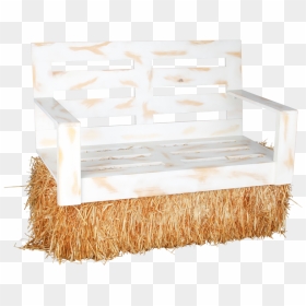 Hay Bale Bench - Bench, HD Png Download - hay bale png
