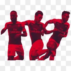 Alexandre Lacazette, Mesut Özil & Pierre-emerick Aubameyang - Mesut Ozil Aubameyang Lacazette, HD Png Download - arsenal png