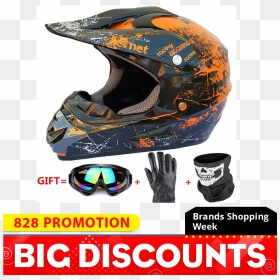 Casque Cross Dot, HD Png Download - dirt bike png
