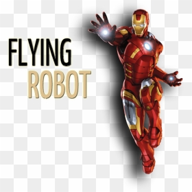 Flying Robotics More Details - Iron Man Comic Art, HD Png Download - iron man flying png