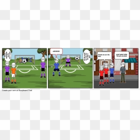 Cartoon, HD Png Download - soccer net png
