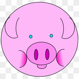 Pig Face Clipart - Cartoon, HD Png Download - pig face png