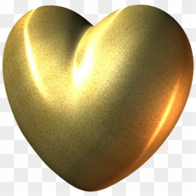 Heart, Png Gold Foil - Golden Heart Gif Png, Transparent Png - gold glitter heart png
