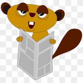 Animal Cute Funny - Cartoon Dog Reading Png, Transparent Png - funny dog png