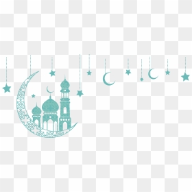 Quran Ramadan Moon Green Eid Ornaments Church Clipart - Eid Al Adha Design, HD Png Download - church clipart png