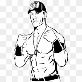 John Cena At Getdrawings - John Cena Drawing Easy, HD Png Download - john cena transparent png