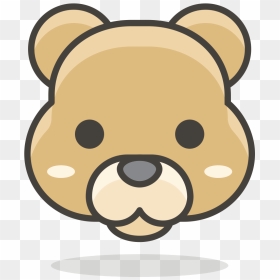 Cartoon Of Bear Face, HD Png Download - bear face png