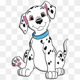 Dalmation Puppy Cliparts - Pencil 101 Dalmatian Drawing, HD Png Download - puppy clipart png