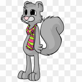 Old Squirrel Cartoon , Png Download - Gray Squirrel Cartoon, Transparent Png - squirrel clipart png