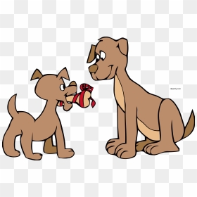 Dog Giving Bone Clipart Png - Clip Art Two Dogs, Transparent Png - puppy clipart png