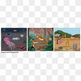 Illustration, HD Png Download - jungle animals png