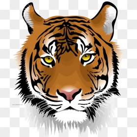 Tiger Wild Face Clipart Png Download - Bengal Tiger Face Clipart, Transparent Png - tooth clipart png