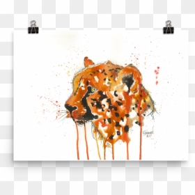 Image Of "cheetah - Illustration, HD Png Download - cheetah print png
