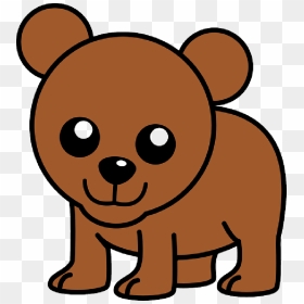 Baby, Brown, Small, Happy, Face, Cartoon, Bear, Cute - Bear Cub Clipart Png, Transparent Png - bear face png