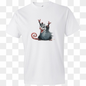 “awesome Possum” Mens / Unisex T-shirt $19 - Lamppost Sign Neverland Narnia Hogwarts, HD Png Download - possum png