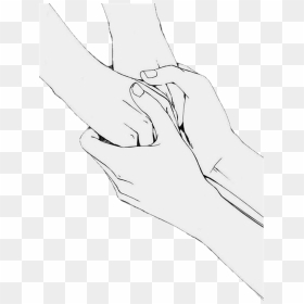 #love #couple #relationship #hands #holdmyhand #nice - Monochrome, HD Png Download - couples png