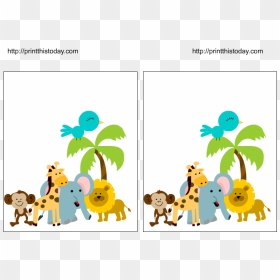 Jungle Animals - Jungle Baby Shower Invitations Printed, HD Png Download - jungle animals png