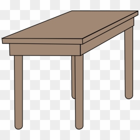 Angle,end Table,wood - Desk Clipart, HD Png Download - office desk png