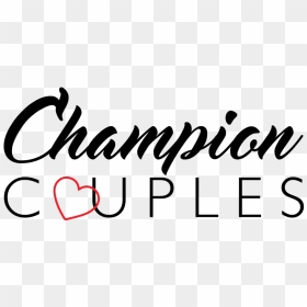 Champion Couples Logo Final -black - Calligraphy, HD Png Download - couples png