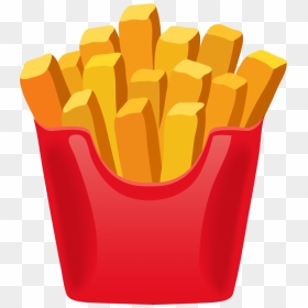 Fast Food Cartoon French Fries, HD Png Download - french fry png