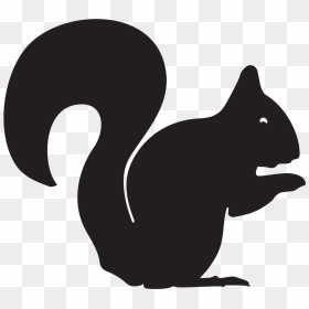 Squirrel Clipart Black, HD Png Download - squirrel clipart png