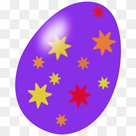 Decorative Purple Easter Egg Png Picture - Cartoon Single Easter Eggs, Transparent Png - purple star png