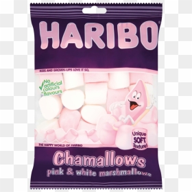 Haribo Chamallows Pink --- White Marshmallows 150g, HD Png Download - marshmallows png