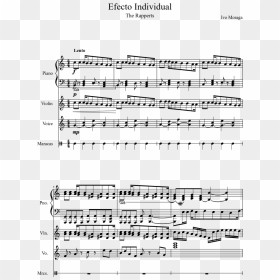 Sheet Music , Png Download - Flute Piano Duet Easy, Transparent Png - sheet music png