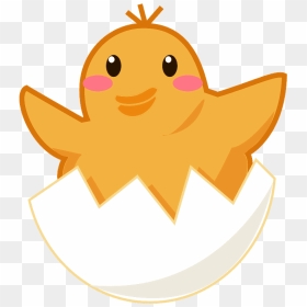 Hatching Chick Emoji Clipart - Cartoon, HD Png Download - baby chick png