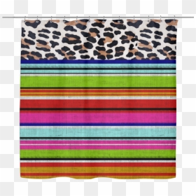 Shower Curtain Se Cheetah Revival - Curtain, HD Png Download - cheetah print png