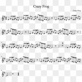 Transparent Crazy Frog Png - Crazy Frog Trumpet Sheet Music, Png Download - sheet music png