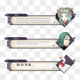Fire Emblem Three Houses Character Template, HD Png Download - chat box png