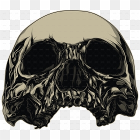Skull Illustrator Behance, HD Png Download - skull vector png
