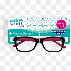 Safe And Sound Health Two-tone Matt Black Reading Glasses - Safe Sound Health, HD Png Download - reading glasses png