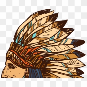 Native American Feather Women Head, HD Png Download - vector shapes png