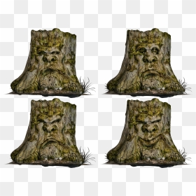 Tree Stump Spooky Face 02 Png Stock - Tree Stump, Transparent Png - tree stump png
