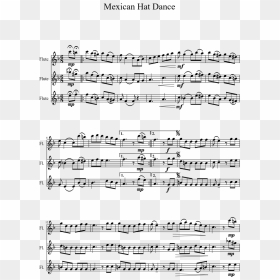 Hd Mexican Hat Dance Sheet Music 1 Of 2 Pages - Mexican Hat Dance Grade 4 Flute, HD Png Download - sheet music png