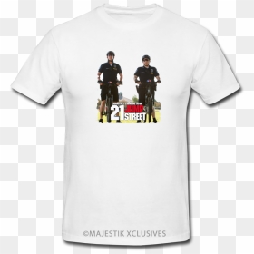 21 Jump Street V1 Movie T Shirt Jonah Hill Channing - Rick And Morty Naruto Shirt, HD Png Download - channing tatum png