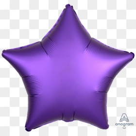 18 - Purple Foil Star Balloon, HD Png Download - purple star png